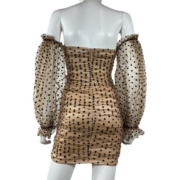 Majorelle 'Secrets' Brown Nylon Dress Size XS - Picture 3 of 4